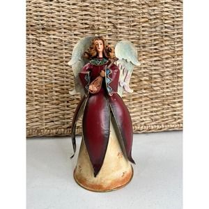 Vintage Christmas Angel Figurines with Lute, Wing‎ Collectable Home Decor